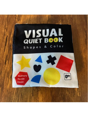 Baby Visual Quiet Book Shapes Colors High Contrast Sensory Learning Toy